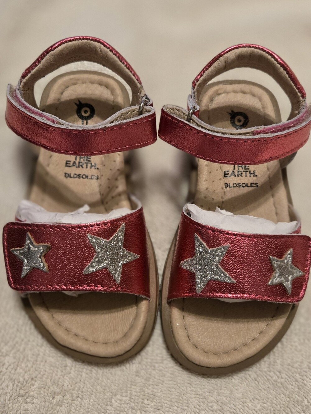 Old Soles Pink Metallic Star Sandals